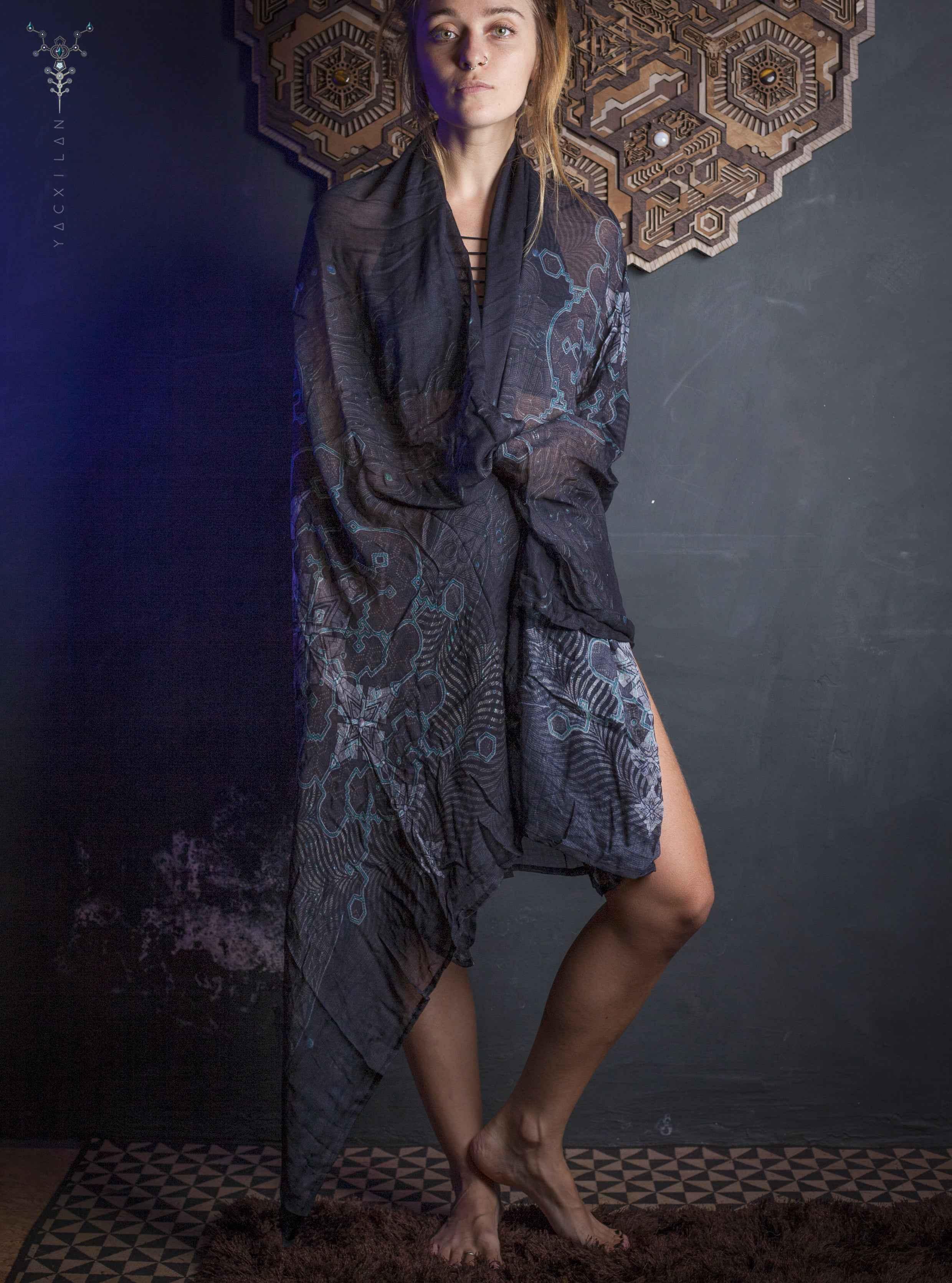Scarf / Pareo Bamboo - THUNDERSPINE Yacxilan Artwear